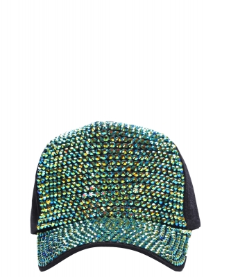 Rhinestone Cap CAP00502 GREEN